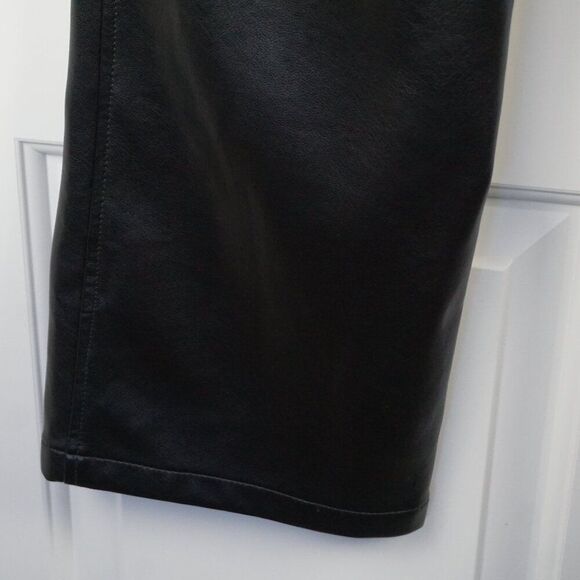 New Jonathan Simkhai Dahlia Straight Leg Trouser in Black Vegan Leather size 8 - Picture 13 of 16